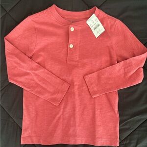 Crewcuts Long Sleeve Henley Shirt - Pink